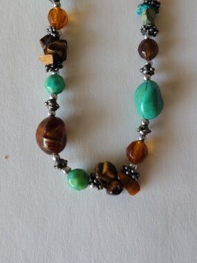 Gemstone and Sterling Necklace